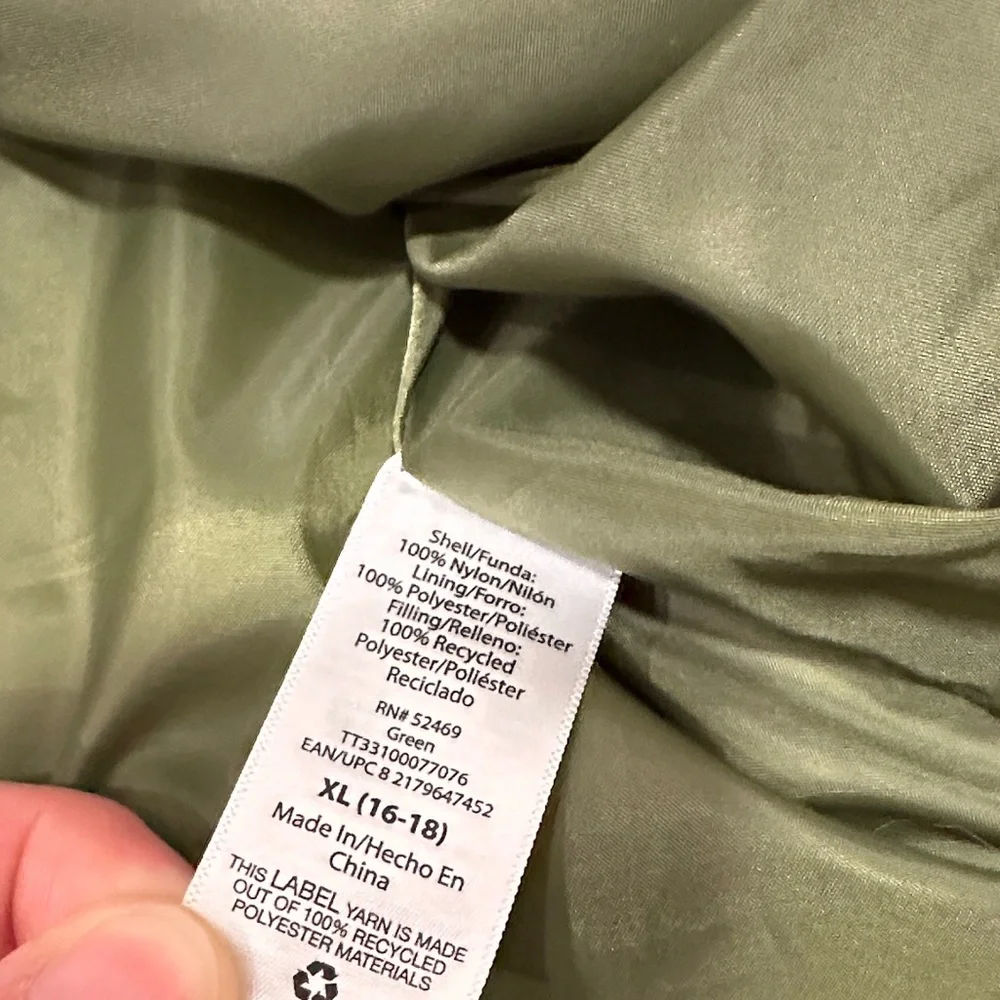 Green Quilted Jacket XL - Picture 5 of 7